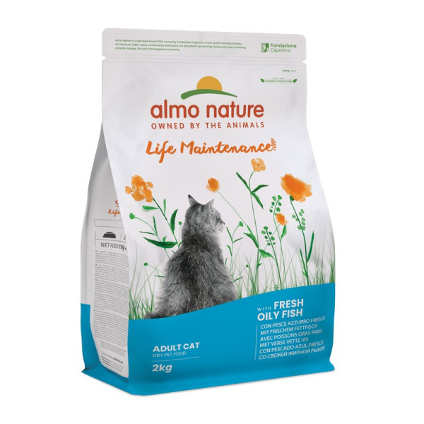 Almo Nature (Алмо Натюр) Holistic Fresh Meat Cat With Fresh Oily Fish - Сухий корм для котів зі свіжою рибою 2 кг