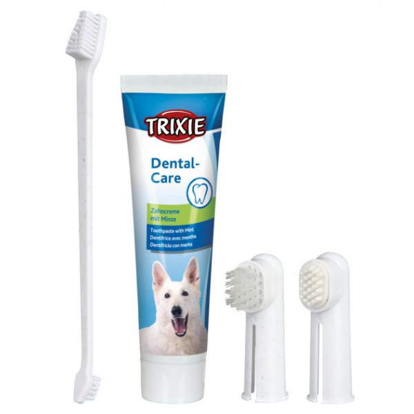 Trixie (Трикси) Dental Hygiene Set - Набор для чистки зубов для собак