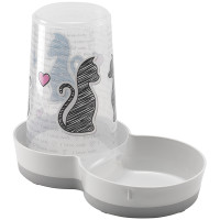 Moderna (Модерна) Tasty Cats in Love - Автокормушка автопоилка для котов и собак 1.5 л