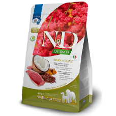 Farmina (Фарміна) Dog Grain Free N&D Quinoa, Skin & Coat Duck Medium & Maxi - Cухий беззерновий корм для здоров\'я шкіри та шерсті собак з качкою, кіноа, кокосом і куркумою 7 кг