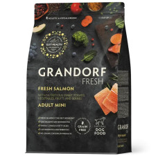 Grandorf (Грандорф) Dog Grain Free Fresh Salmon & Sweet Potato Adult Mini - Сухой беззерновой корм для взрослых собак мелких пород с мясом лосося и бататом 3 кг