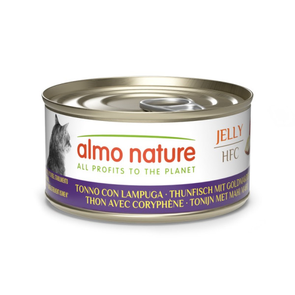 Almo Nature (Альмо Натюр) HFC Cat Jelly Tuna And Mackerel - Влажный корм для кошек с тунцем и макрелью 70 г