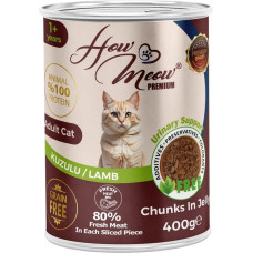 How Meow (Хау Мяу) - Влажный премиум корм для кошек с курицей 400 г