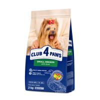 Club 4 Paws (Клуб 4 Лапы) Dog Premium Small Breeds Duck - Сухой корм для собак древесных пород с уткой 2 кг