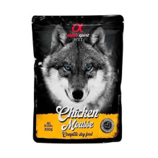Alpha Spirit Chicken Mousse Dog - Повнораціонний вологий корм з курятиною для дорослих собак 300 г