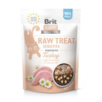 Brit (Брит) Raw Treat Sensitive Freeze-dried - Лакомство для кошек с индейкой, 40 г