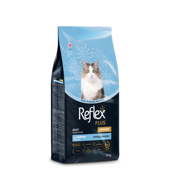 Reflex Plus (Рефлекс Плюс) Cat Urinary Salmon - Сухой корм для котов для поддержания здоровья мочевыделительной системы с лососем 15 кг