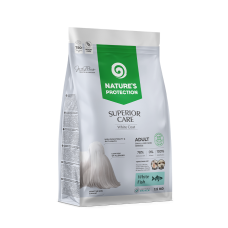 Nature’s Protection (Натур Протекшн) Superior Care Dog Grain Free White Fish White Dogs Adult Mini - Сухий беззерновий корм для дорослих собак дрібних порід з білим забарвленням з м’ясом білої риби 1.5 кг