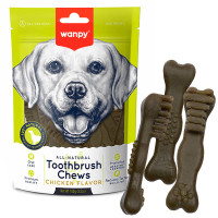 Wanpy (Ванпи) Toothbrush Chews Chicken - Жевательное лакомство для собак с курицей 100 г