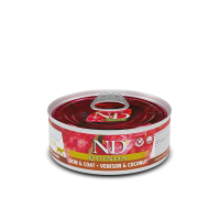Farmina (Фармина) Cat N&D Quinoa Grain Free Venison & Coconut Skin & Coat Adult - Влажный беззерновой корм для взрослых котов для ухода за кожей и шерстью с мясом оленины и кокосом 80 г