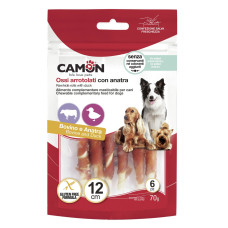 Camon (Камон) Dog Treats Sticks Wrapped With Duck Meat - Ласощі для собак палички з яловичої шкіри обмотані качкою 70 г