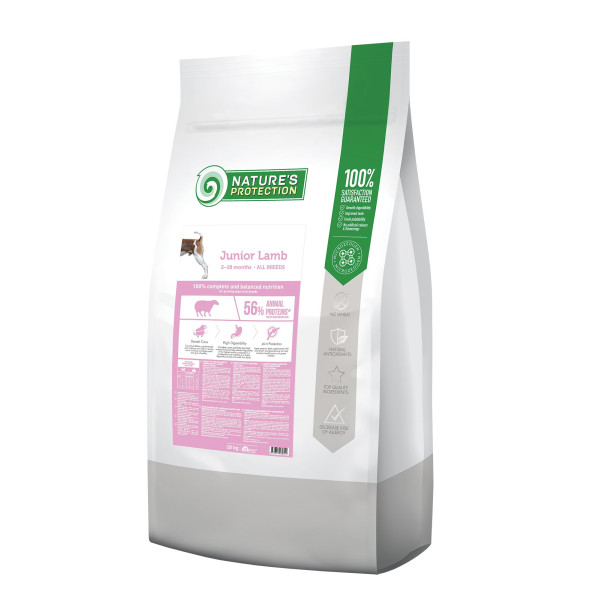 Nature’s Protection (Натур Протекшн) Junior All Breeds With Lamb - Сухой корм для юниоров всех пород с ягненком 18 кг