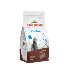 Almo Nature (Алмо Натюр) Holistic Fresh Meat Cat Sterilised With Beef - Сухий корм для стерилізованих котів зі свіжою яловичиною 400 г