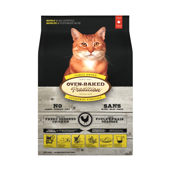 Oven-Baked (Овен-Бэйкд) Tradition Cat Adult Chicken - Сухой корм для взрослых котов с мясом курицы 1.13 кг
