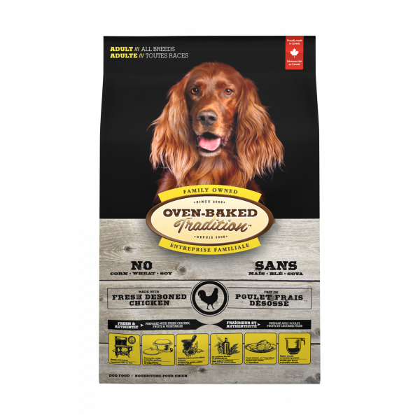 Oven-Baked (Овен-Бэйкд) Tradition Dog Adult Chicken - Сухой корм для взрослых собак с мясом курицы 5.67 кг