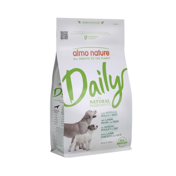 Almo Nature (Алмо Натюр) Daily Dog Adult All Breed With Lamb Chicken&Rice - Сухой корм для собак всех пород с ягненком, курицей и рисом 1.2 кг