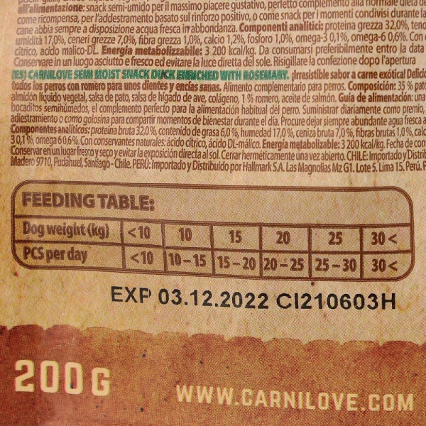 Carnilove (Карнілав) Semi Moist Duck with Rosemary - Ласощі для собак усіх порід з качкою беззернові 200 г