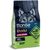 Monge (Монж) Bwild Dog All Breed Low Grain Wild Boar Сухой корм для собак всех пород с диким кабаном 2.5 кг