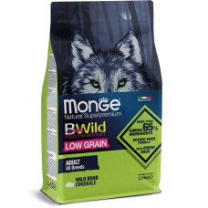 Monge (Монж) BWild Dog Low Grain Boar Adult All Breeds - Сухий корм для дорослих собак усіх порід з м’ясом кабана 2.5 кг