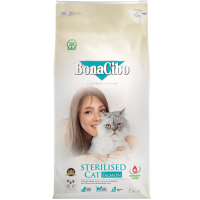 Bonacibo (Бонасибо) Cat Salmon Sterilised Adult - Сухой корм для взрослых стерилизованных котов с мясом лосося 15 кг