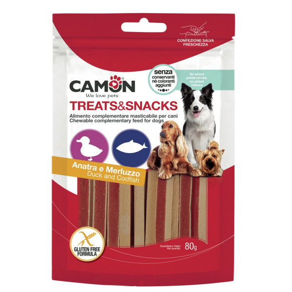 Camon (Камон) Dog Treats Sandwich With Duck&Cod - Лакомство для собак сэндвич с уткой и треской 80 г