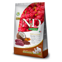 Farmina (Фармина) Dog N&D Quinoa Grain Free Venison & Coconut Skin & Coat Adult Medium & Maxi - Сухой беззерновой корм для взрослых собак средних и больших пород для здоровья кожи и шерсти с мясом оленины, кокосом и куркумой 2.5 кг