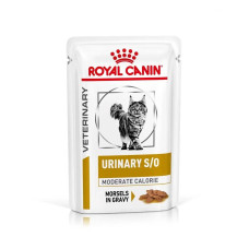Royal Canin (Роял Канін) Cat Urinary S/O Moderate Calorie Pouches Adult Poultry - Вологий корм для дорослих котів схильних до надмірної ваги для розчинення та зменшення утворення струвітних каменів з м’ясом птиці 85 г