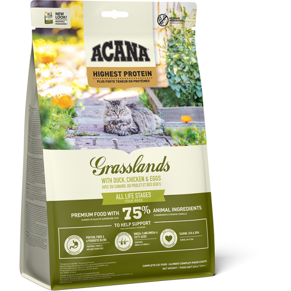 Acana (Акана) Grasslands Cat - Сухий корм для котів усіх порід та вікових груп з курчам та качкою 0.34 кг