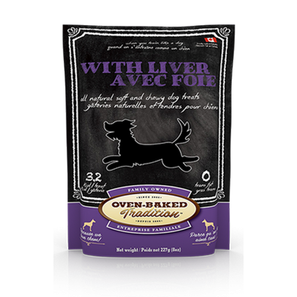 Oven-Baked (Овен-Бэйкд) Tradition Liver - Лакомство для собак всех возрастов с печёнкой 227 г