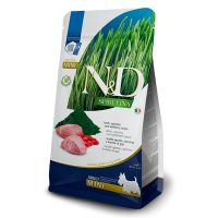 Farmina (Фармина) Dog N&D Spirulina Grain Free Lamb & Wolfberry Adult Mini - Сухой беззерновой корм для взрослых собак мелких пород с мясом ягнёнка, спирулиной и ягодами годжи 2 кг