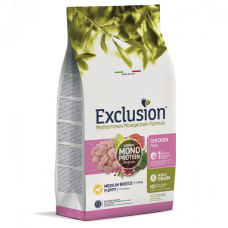 Exclusion (Эксклюжн) Dog Puppy Chicken Medium Breed - Сухой корм для щенков средних пород с мясом курицы 3 кг