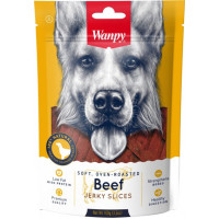 Wanpy (Ванпи) Dog Beef Jerky Slices - Лакомство для собак, вяленая говядина с уткой, слайсы 100 г