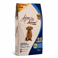 How Meow (Хау Мяу) Dog Turkey & Rice Adult Mini - Сухой корм для взрослых собак мелких пород с мясом индейки и рисом 8 кг