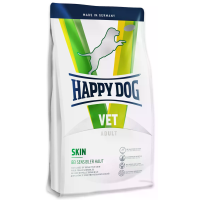 Happy Dog (Хепи Дог) Vet Diet Venison, Salmon & Rice Skin Adult All Breeds - Сухой лечебный корм для взрослых собак всех пород для здоровья кожи с мясом оленины, лосося и рисом 1 кг