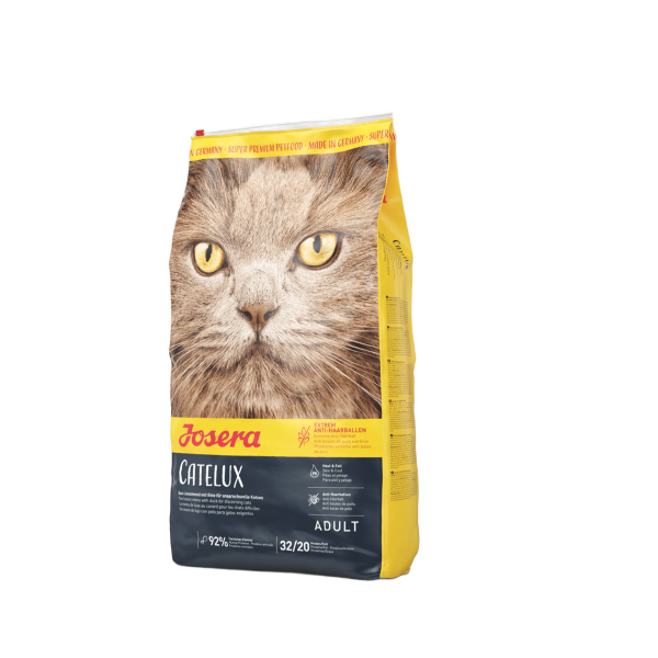 Josera (Йозера) Catelux Cat Duck & Potato Hairball Adult - Сухой корм для взрослых котов для выведения шерсти с мясом утки и картошкой 2 кг