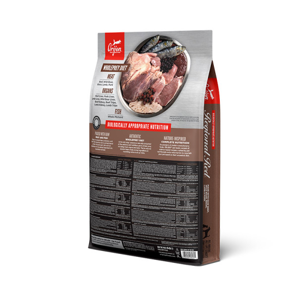 Orijen (Оріджен) Regional Red Dog - Сухий корм для собак усіх порід і віків з яловичиною, кабаном, бізоном і ягням 6 кг