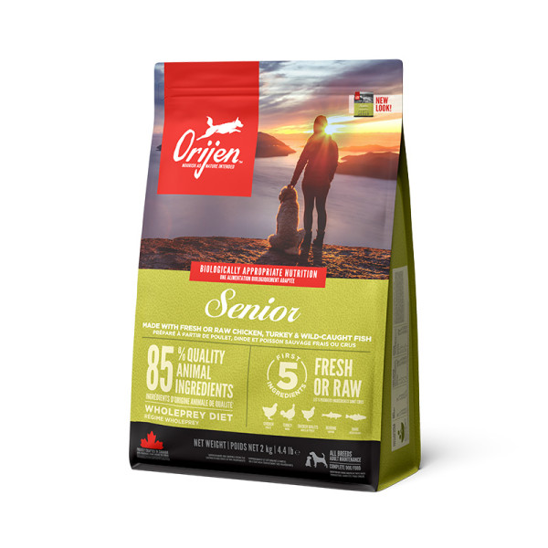 Orijen (Оріджен) Senior Dog - Сухий корм для старіючих, літніх собак усіх порід з курчам, індичкою та оселедцем 2 кг