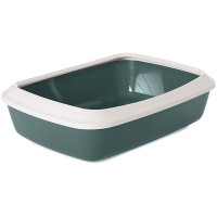 Savic (Савік) Iriz Nordic Litter Tray - Лоток туалет з бортиком для котів 42х31х12.5 см, сіро-зелений