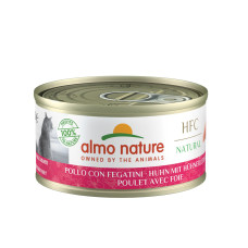 Almo Nature (Альмо Натюр) HFC Cat Natural Chicken & Liver - Вологий корм для котів з куркою та печінкою 70 г