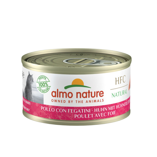 Almo Nature (Альмо Натюр) HFC Cat Natural Chicken & Liver - Влажный корм для кошек с курицей и печенью 70 г