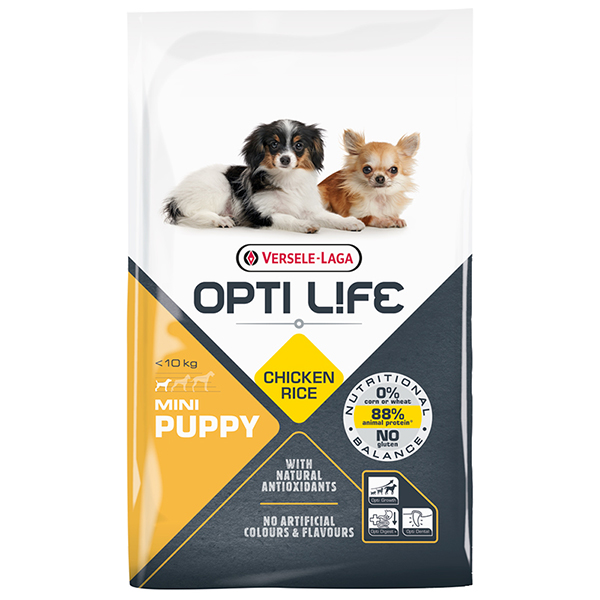 Opti Life (Опти Лайф) Puppy Mini With Chicken Сухой корм для щенков мини и малых пород с курицей 7.5 кг
