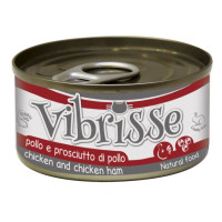 Vibrisse (Вибрис) Chicken&Chicken Ham in Jelly - Влажный корм для кошек с курицей и куриной ветчиной 70 г