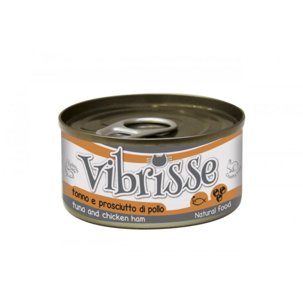 Vibrisse (Вибрис) Tuna&Chicken Ham - Влажный корм для кошек с тунцом и куриной ветчиной 70 г
