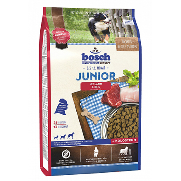 Bosch (Бош) HPC Junior Lamb&Rice - Сухой корм для щенков и юниоров всех пород ягненок рис 15 кг