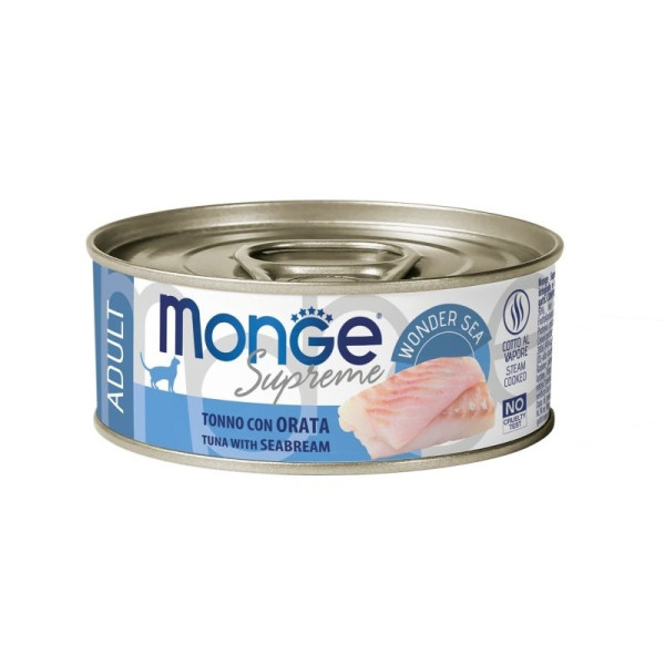 Monge (Монж) Supreme Cat Tuna & Sea Bream Kitten - Влажный корм для котят с мясом тунца и морского леща 80 г