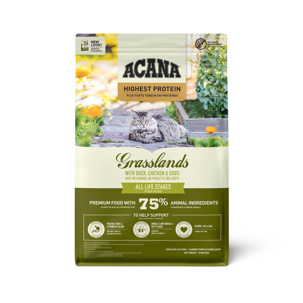 Acana (Акана) Grasslands Cat - Сухий корм для котів усіх порід та вікових груп з курчам та качкою 4.5 кг