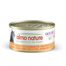 Almo Nature (Альмо Натюр) HFC Cat Mousse Tuna & Shrimps - Вологий корм для котів з тунцем та креветками 70 г