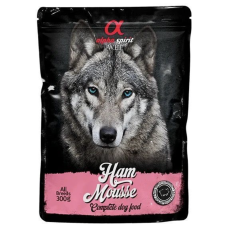 Alpha Spirit Ham Mousse Dog - Повнораціонний вологий корм з шинкою для дорослих собак 300 г