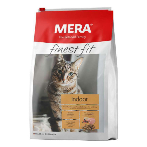 Mera (Мера) Cat Adult Fitnes Fit Indoor - Сухой корм для кошек, содержащихся в помещении, со свежим мясом птицы и лесными ягодами 1.5 кг