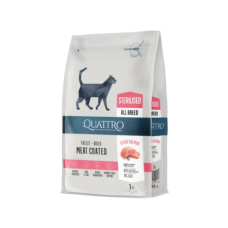 Quattro (Кватро) Cat Extra Salmon Adult Sterilised - Сухой корм для взрослых стерилизованных котов с мясом лосося 7 кг